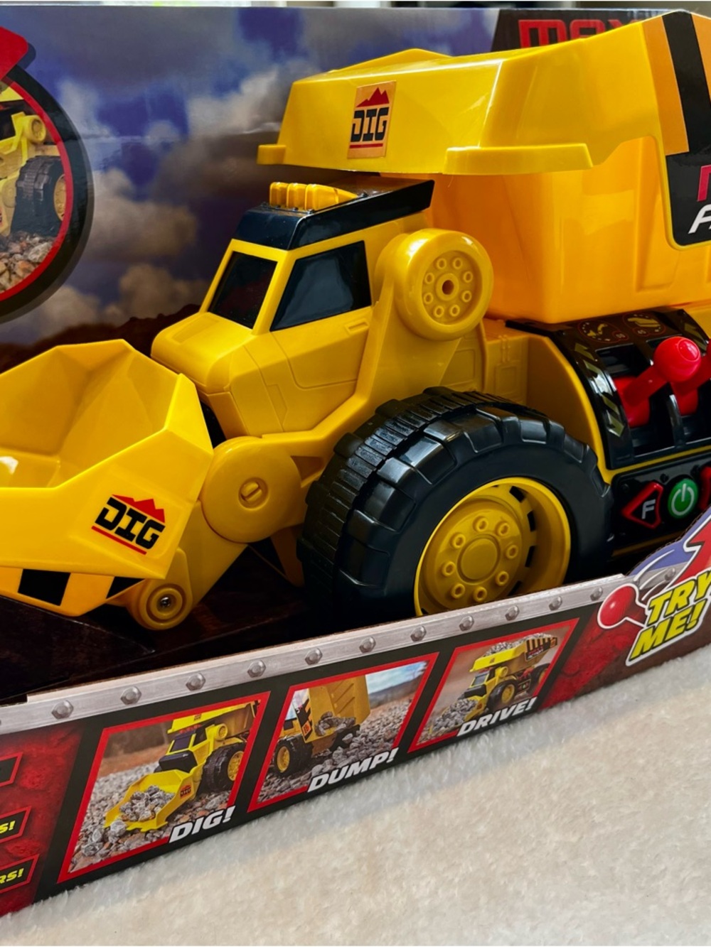 Yellow Kids Construction Dump Truck Toy